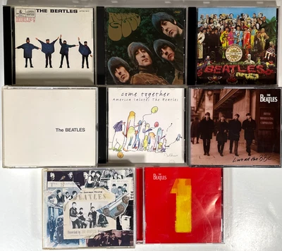 BEATLES CD Lot of 8 Help Rubber Soul Sgt Peppers White Album Live BBC Anthology - Image 1 of 4