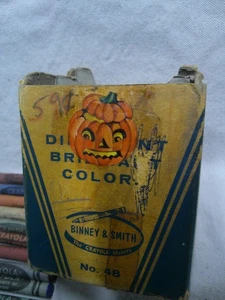 Crayola 1966 Buntstifte üppige Farben zufälliger Satz von 28 zum Ausmalen mit Istzustand - Bild 1 von 4