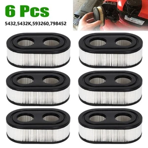 Kit filtro aria 6 pezzi per rasaerba Briggs e Stratton 798452 593260 5432 5432K - Foto 1 di 12
