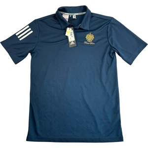 Adidas Polo Boys Youth XL Trump Dubai UPF 50 Golf Shirt Navy Blue New Tags RARE - Picture 1 of 14