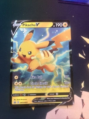 Pikachu V SWSH063 SWSH: Sword & Shield Promo Cards Holo - Image 1 of 2
