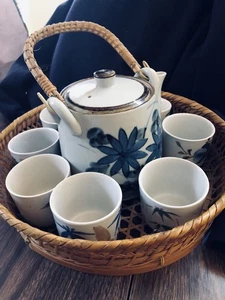 ⚡️CHI KIANG 9-teiliges Teeservice aus Steingeschirr & Teetasse für asiatische Dame mit Deckel & Sieb  - Bild 1 von 8