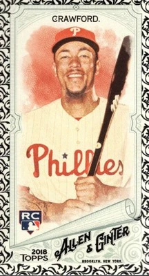 2018 Topps Allen and Ginter Mini Black Border #127 J.P. Crawford - BB - Image 1 of 2
