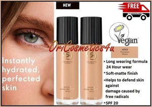 2 x Oriflame Giordani Gold Long Wear Mineral Foundations - Porcelain Warm SPF20 - Picture 1 of 7