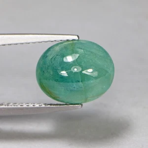 3.71 Cts Best Grandidierite Oval Cabochon Bluish Green Loose Gemstone - Picture 1 of 6