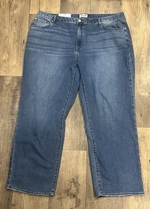 Jeans rectos sueltos Seven7 talla grande 22W tiro alto azul enjuague mediano ¡Nuevos! Precio de venta sugerido por el fabricante $98 - Imagen 1 de 13