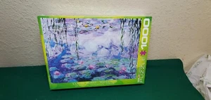 Eurographics 1000 piece jigsaw puzzle, Monet WaterLilies, New, Sealed - Picture 1 of 4