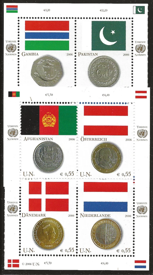 UN Scott #Vienna 387, Blocks 2006 Complete Set FVF MNH - Image 1 of 1