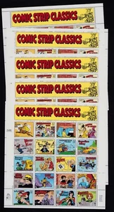 3000 32¢ Comic Strip Classics 1995 FIVE SHEETS of 20 32¢ Stamps MNH Discount! - Picture 1 of 4