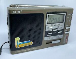 ECB EC-9702-A Digital FM/MW/SW1-7 World Receiver Radio, Digital,Tested & Working