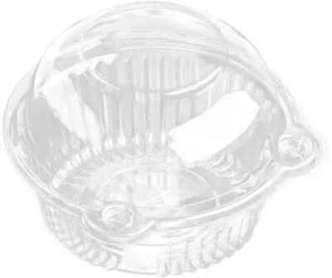Cupcake Holders Individual,50 PC Cupcake Containers Disposable Clear Plastic Sin - Picture 1 of 7