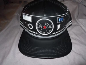 Official STAR WARS Flat Brim Snapback Cap!!!! BB-9E New TAGS!!! Faux Leather NEW - Picture 1 of 5