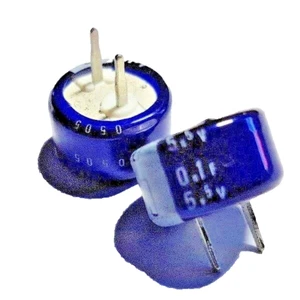 Supercapacitor DB-5R5D104 - Elna, 0.1F 5.5v x 2pcs (Memory Back-Up Capacitor) - Picture 1 of 6