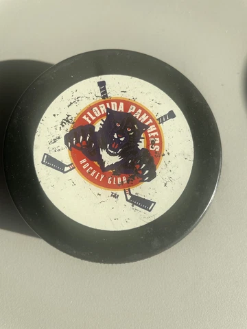 Florida Panthers Official Game Puck Vintage NHL Cover