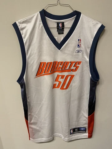 Charlotte Bobcats Emeka Okafor #50 NBA Reebok Basketball Jersey Size M White Cover