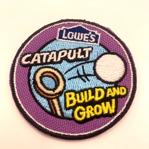 Build And Grow Patch Catapult Lowes Kids Wood Project Completion Badge - Picture 1 of 3