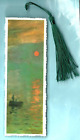 ART Bookmark Monet Sunrise Painting Le Havre Port Boat on Sea Gift x Him Woman