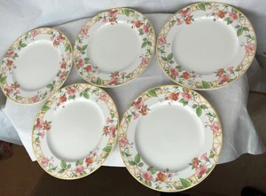 Mikasa Maxima Parisian Trellis 5 Dinner Plates 10 3/4” - Picture 1 of 9