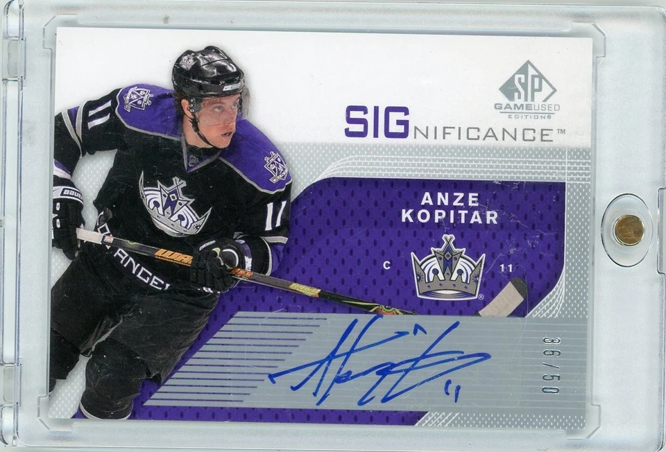 2007-08 Upper Deck SP Game Used Anze Kopitar Significance Auto /50 #S-KO - Image 1 of 2