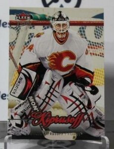 MIIKKA KIPRUSOFF # 168 FLEER ULTRA 2007-08 HOCKEY NHL GOALTENDER CALGARY FLAMES 