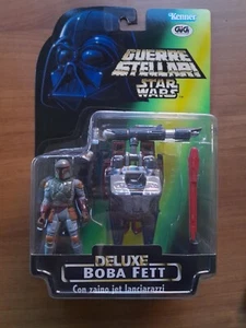 Action Figure Star Wars Deluxe Boba Fett with Rocketpack, Kenner, 1996 - Foto 1 di 7
