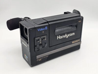 Vintage Sony Video 8 Handycam CCD-M8U Black 8mm Video Camera Recorder - As Is - Image 1 of 4