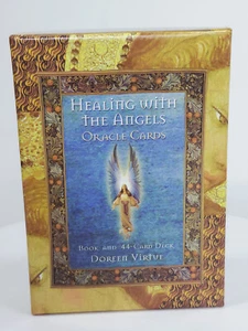Healing with the Angels Oracle Cards by Virtue, Doreen 44 Cards w Book - Bild 1 von 10