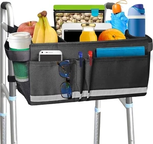 Walker Basket Walker Accessories for Folding Walker with Water Cup Holder NEW - Picture 1 of 7
