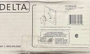 Delta T17T074-CZ Zura TempAssure 17T Series Dual Function Thermostatic Mixing Va - Picture 1 of 24