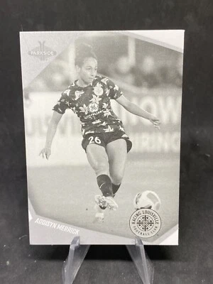 Addisyn Merrick/Becky Sauerbrunn 2022 Parkside NWSL B&W WRONG BACK ERROR Card - Image 1 of 2