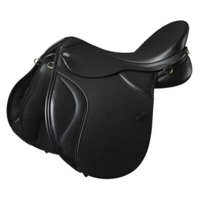 Black Leather Horse English Saddle Jumping Dressage Tack Set Size 10" TO 12" INC - Image 1 of 3