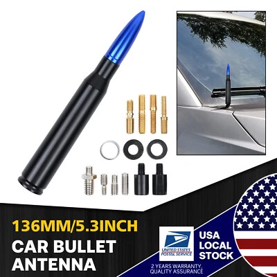 5.3" Universal Bullet Antenna 50 CAL TRUCK for Dodge Ram Truck 1500 2009-2024 - Imagem 1 de 4