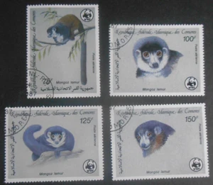 Comore 1987, Michel 792-795, animali, posta aerea, timbrato - Foto 1 di 1