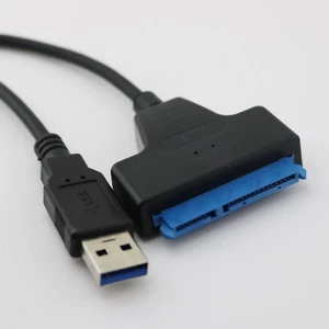 USB 3.0 to SATA 22pin (7Pin + 15Pin) Female Data Adapter Cable for 2.5" SSD 20CM - Picture 1 of 5