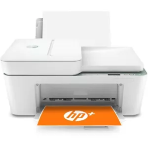 HP DESKJET 4122E ALL IN ONE INKJET WIRELESS COLOUR PRINTER COPY SCAN FAX NO INK - Picture 1 of 4