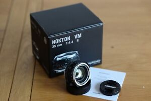 Voigtlander 35mm Nokton 1.4 II MC Lens VM Leica M Mount (Summilux/Summicron)