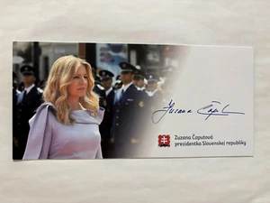 Handsignierte Autogrammkarte , ZUZANA CAPUTOVA , Ex Präsidentin Slowakei , 3 - Bild 1 von 1
