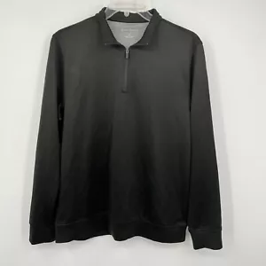 HICKEY FREEMAN Mens 1/4 Quarter Zip Pullover MEDIUM Stretch Performance BLACK NE - Picture 1 of 7
