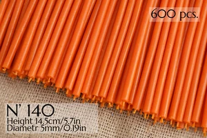 600 Stück Wachskerzen orange Kerze №140 Ritualkerzen Ritualkerzen Kerzenset - Bild 1 von 4