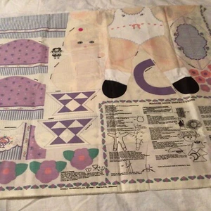 Vintage DAISY KINGDOM Maggie Anne Doll Fabric Panel & Instructions 1990 Cut &Sew - Picture 1 of 5