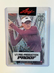 Maggie Brascia 2024 Leaf Metal Pickleball Prizm Pre-Production Proof 1/1 - Bild 1 von 2