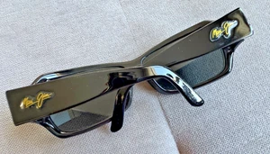 Gafas de sol Maui Jim “solo marco” MJ 111-02 palmeras negro brillante cuadrado Italia BONITAS - Imagen 1 de 13