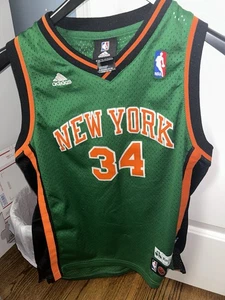 Camiseta Adidas Niños L New York Knicks Eddy Curry Día de San Patricio☘️ 2007 🏀 - Imagen 1 de 8