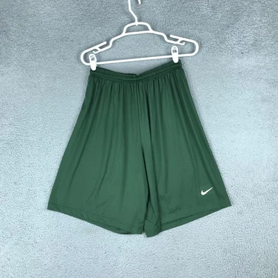 Nike Dri-FIT Green Athletic Shorts Mens Medium Elastic Waist Drawstring Logo Gym - Image 1 of 4