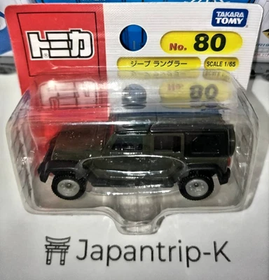 Tomica No.80 Jeep Wrangler 1:65 — блистерная упаковка — новые из Японии подлинные игрушки - Изображение 1 из 4