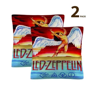 (2er-Pack) Wohnkultur Verstärker Leinen Kissenhülle 18x18 Zoll. Led Zeppelin - Bild 1 von 5