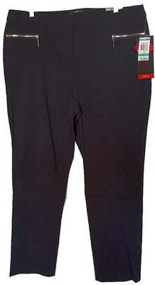 Pantalones ajustados Style&Co mezcla rayón negro sólido "Modern Luxe" talla 16 Foto 1 de 4