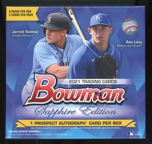 2021 Topps Bowman Sapphire Edition MLB Baseball Box Factory Sealed NEW - Picture 1 of 5