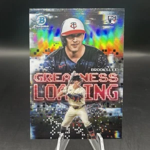 2025 Bowman #GL-14 BROOKS LEE RC Greatness Loading Refractor MINNESOTA TWIN - Picture 1 of 2