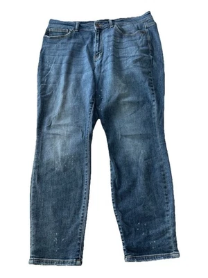 Pantalones de mezclilla Judy Blue Boyfriend Fit 20W elásticos oscuros tiro alto JB82346 Foto 1 de 4